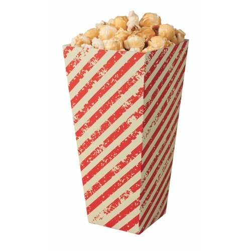 Popcorn Box Red Striped