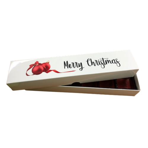 Choc Box 6 White Base, Christmas Baubles Lid and Tray